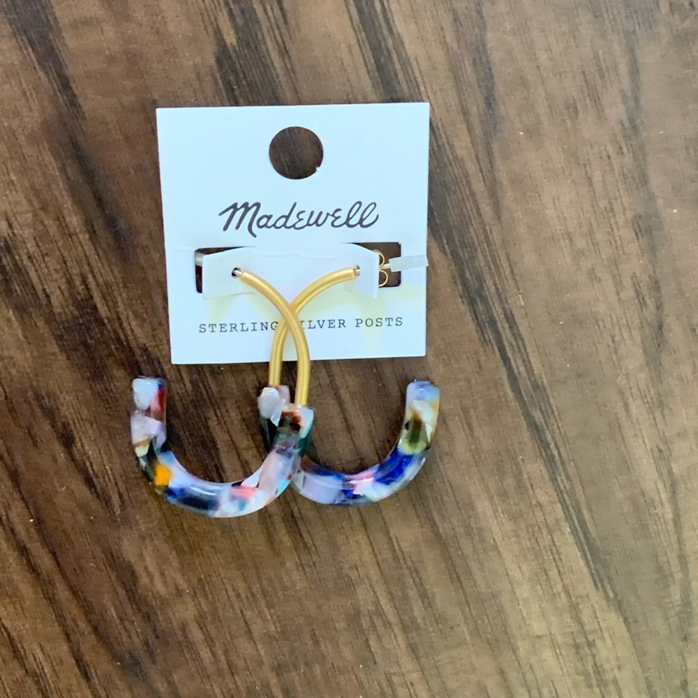 Madewell half and half hoop earring - Picture 8 of 9